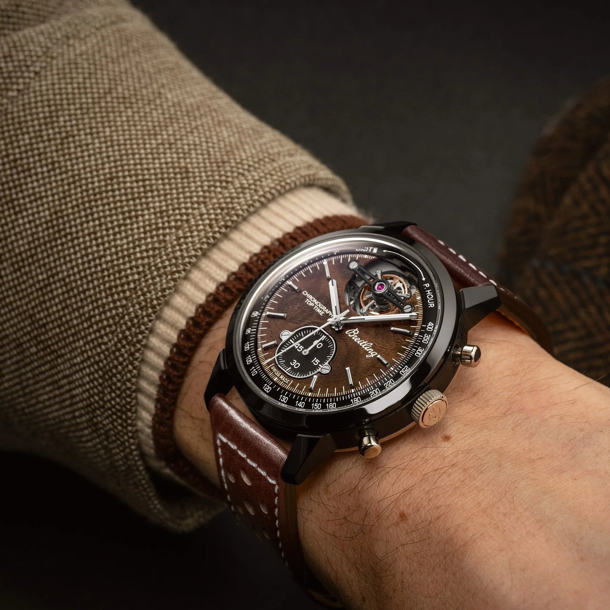 Top Time B21 Chevrolet Corvette, Ceramic, Titanium, 44Mm, Ref# SB21252A1Q1X1, Unworn 2024