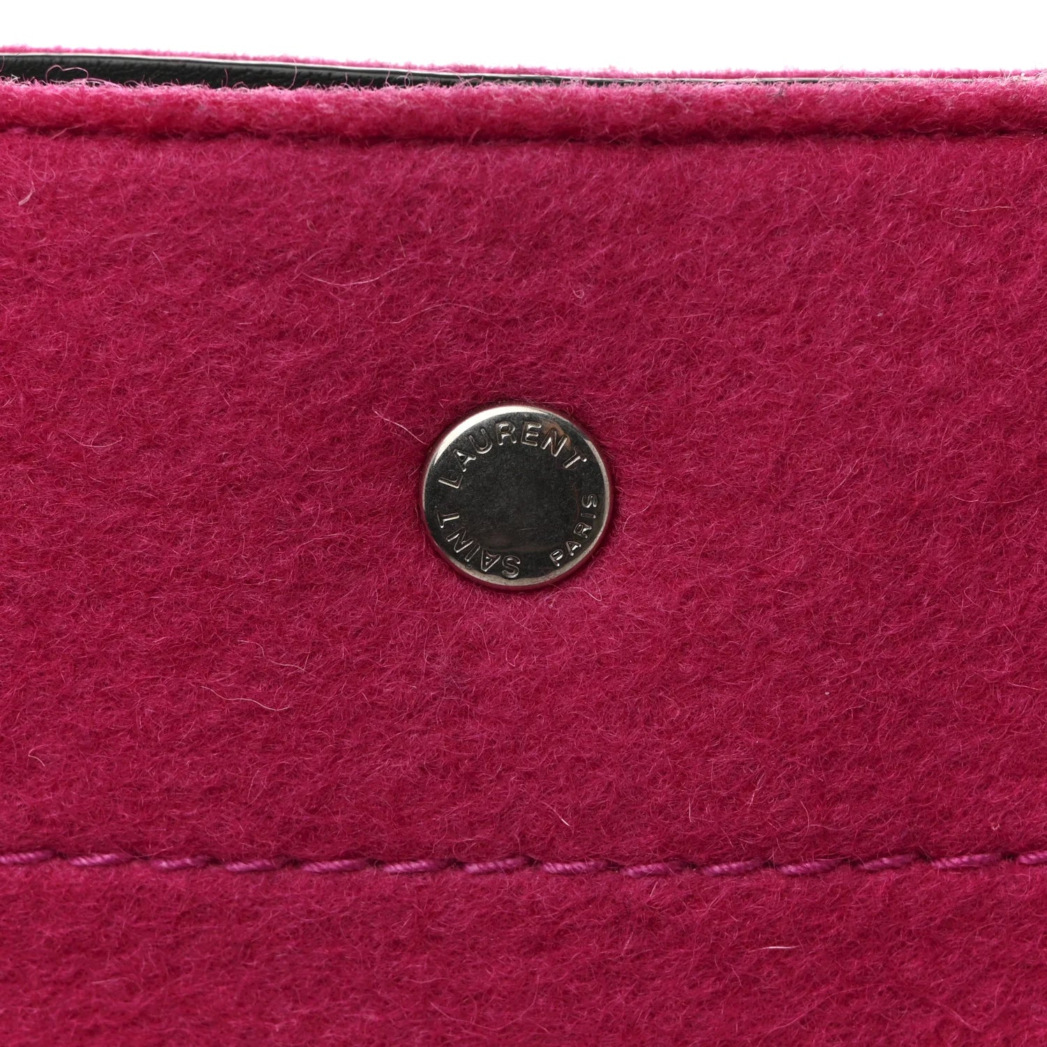 Wool Rive Gauche Tote Fuchsia