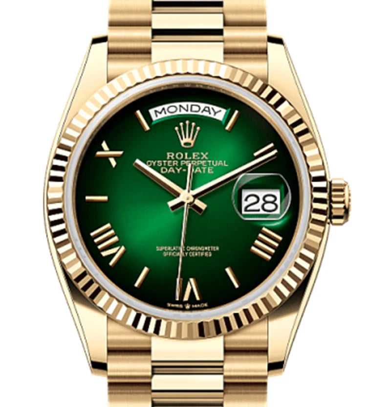 Unworn  Day-Date Ref# 128238-0118