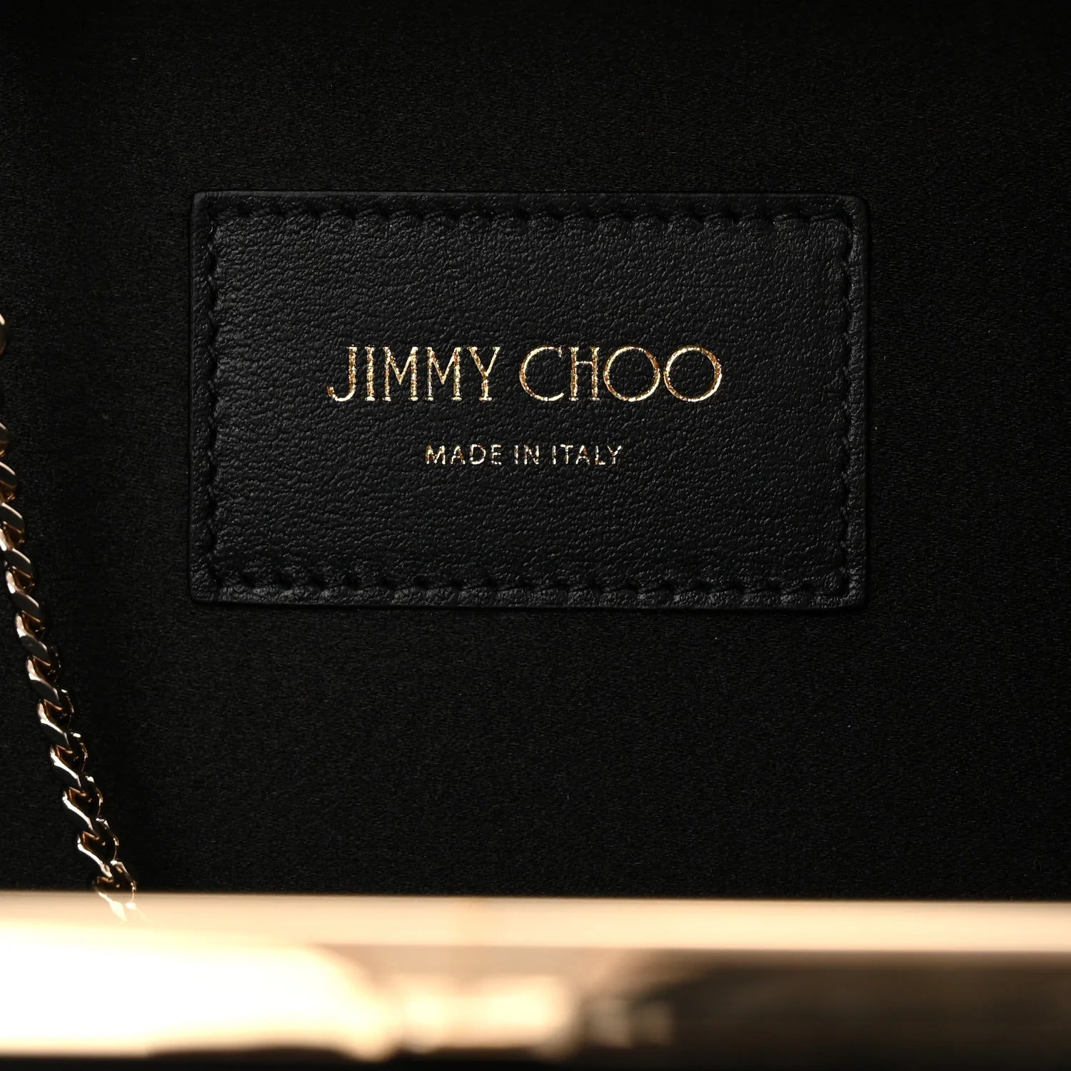 Suede Crystal Snake Cloud Clutch Black