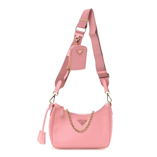 Saffiano Lux Re-Edition 2005 Shoulder Bag Petalo