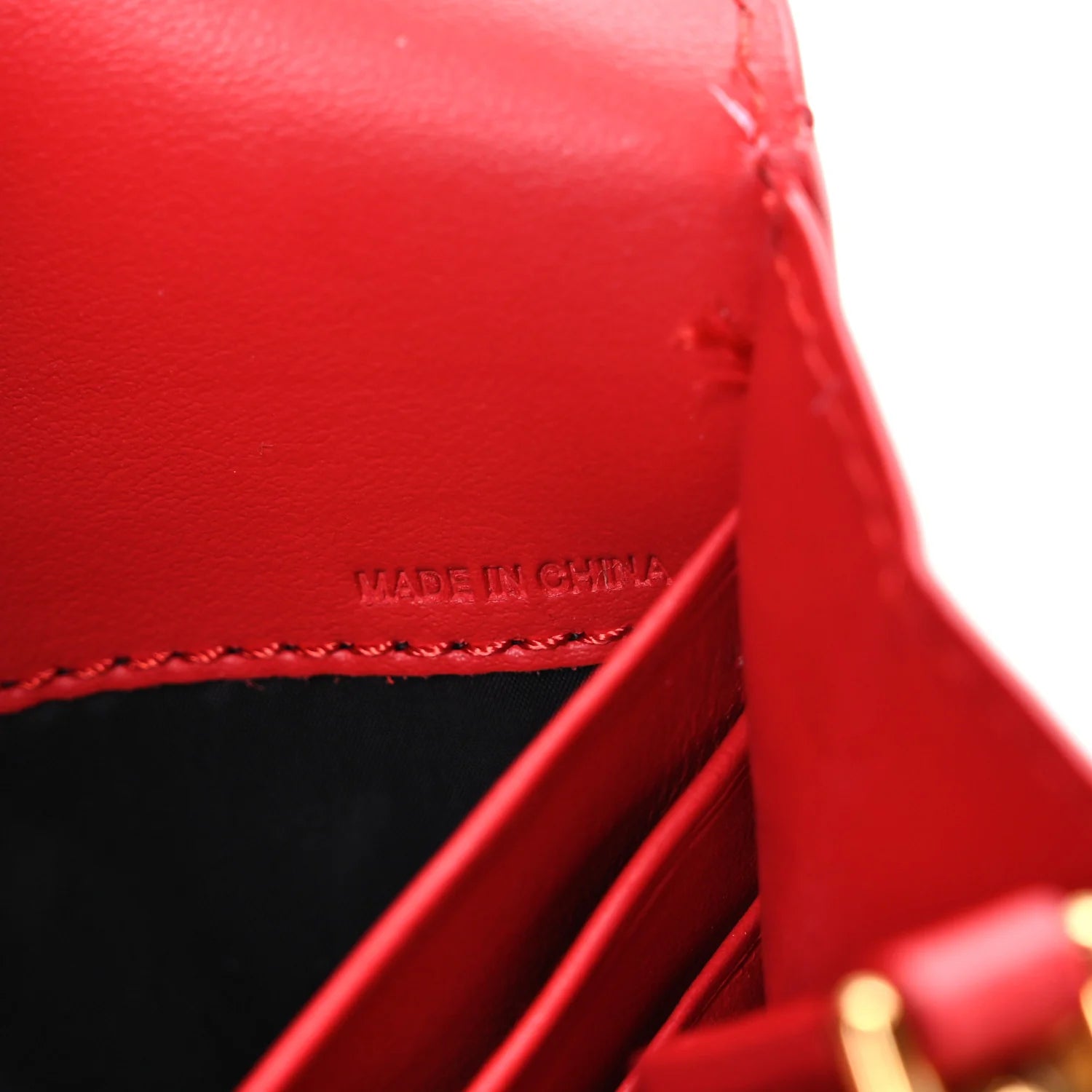 Haymarket Check Henley Wallet on Chain Coral Red