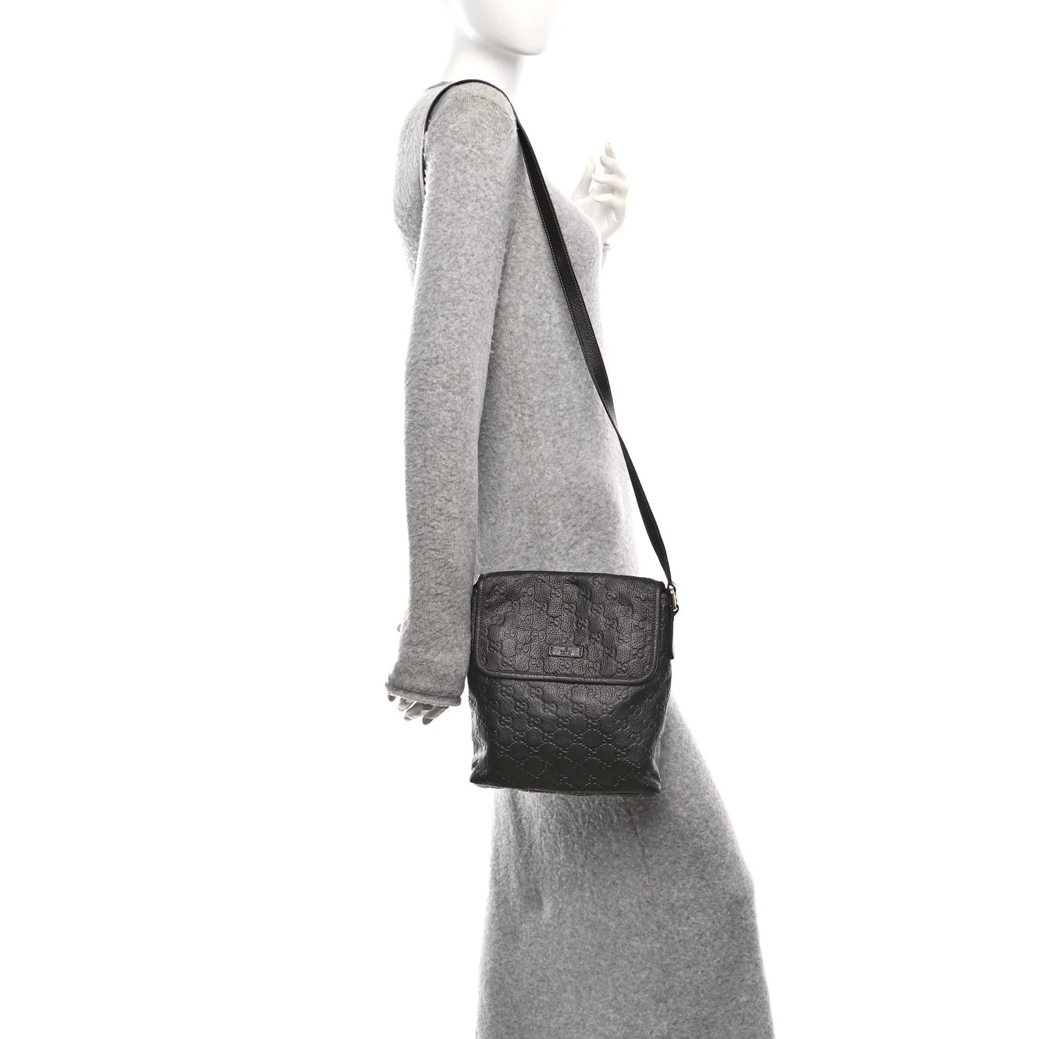 ssima Small Flap Messenger Bag Black