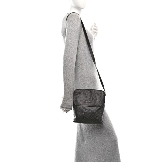 ssima Small Flap Messenger Bag Black