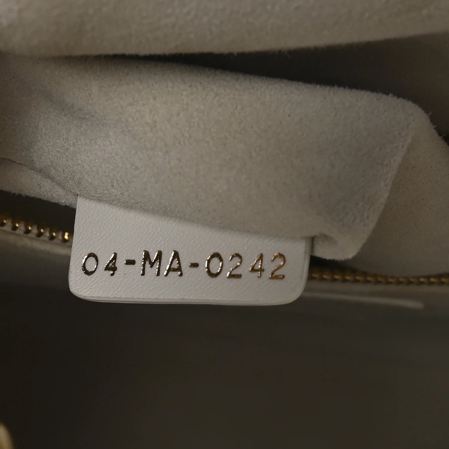 Lambskin Cannage Medium Lady Dior White