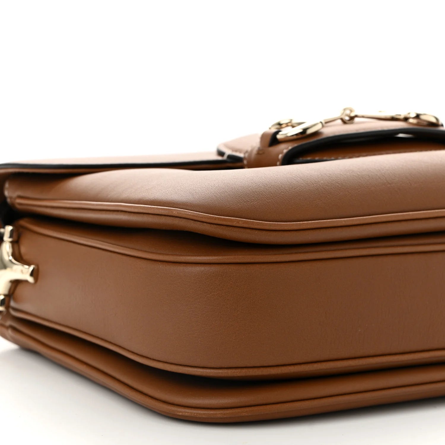 Ciny Lux Calfskin Horsebit 1955 Soft Small Shoulder Bag Sundial