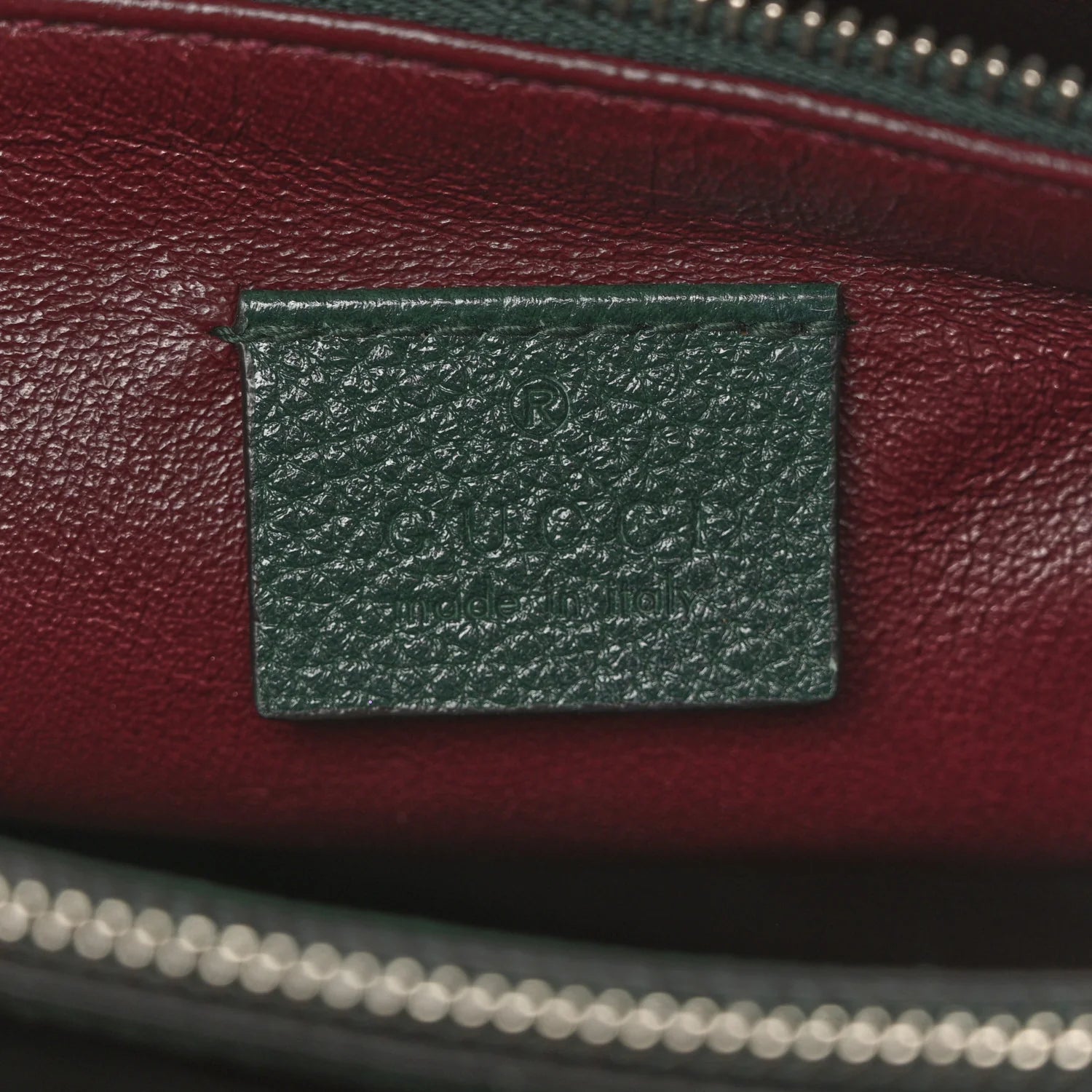 Grainy Calfskin Small Zumi Top Handle Bag Vintage Green