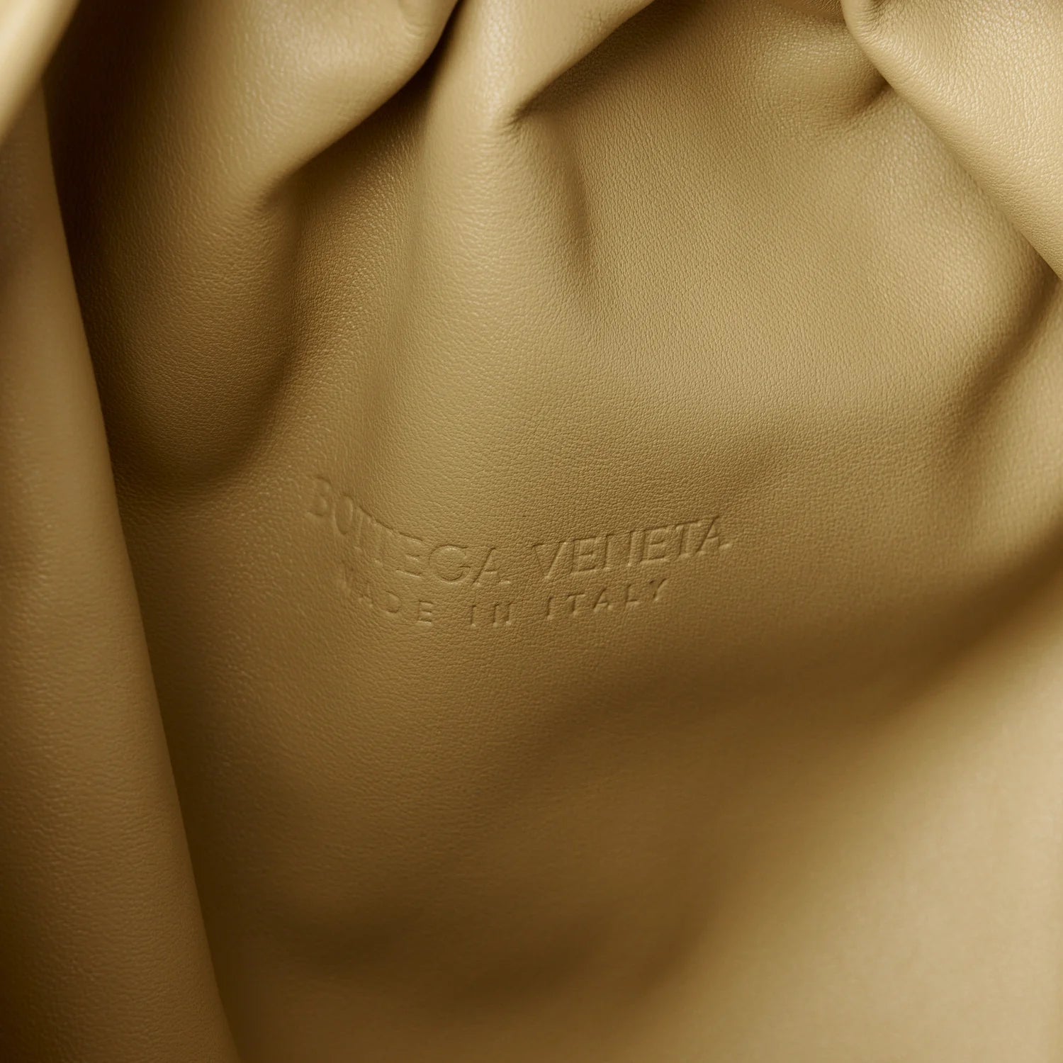 Smooth Butter Calf the Pouch Oversized Clutch Tapioca