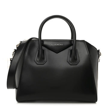 Shiny Lord Calfskin Small Antigona Black