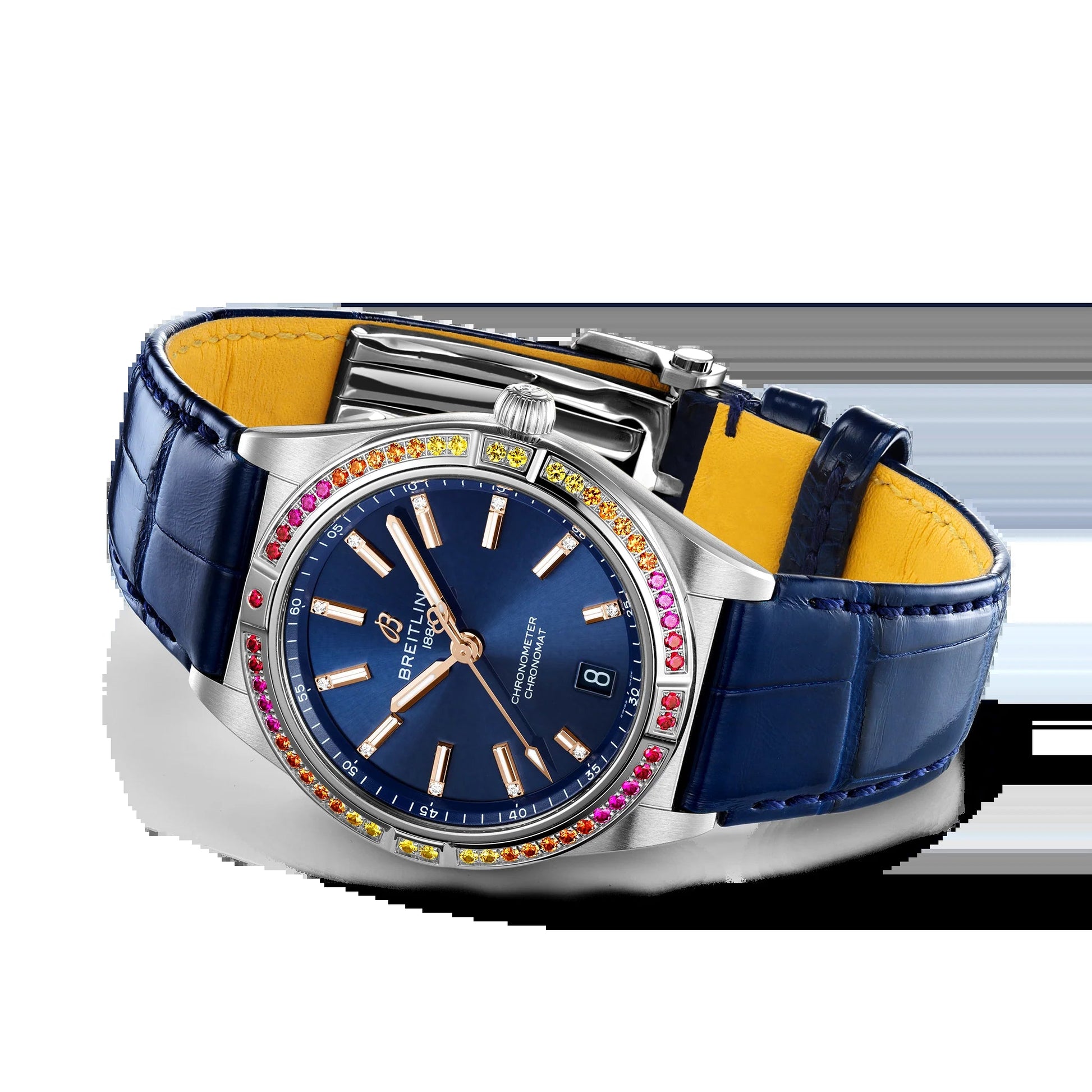 Chronomat Automatic 36 South Sea, Stainless Steel, Diamonds and Gem, Ref# A10380611C1P1, Unworn 2024