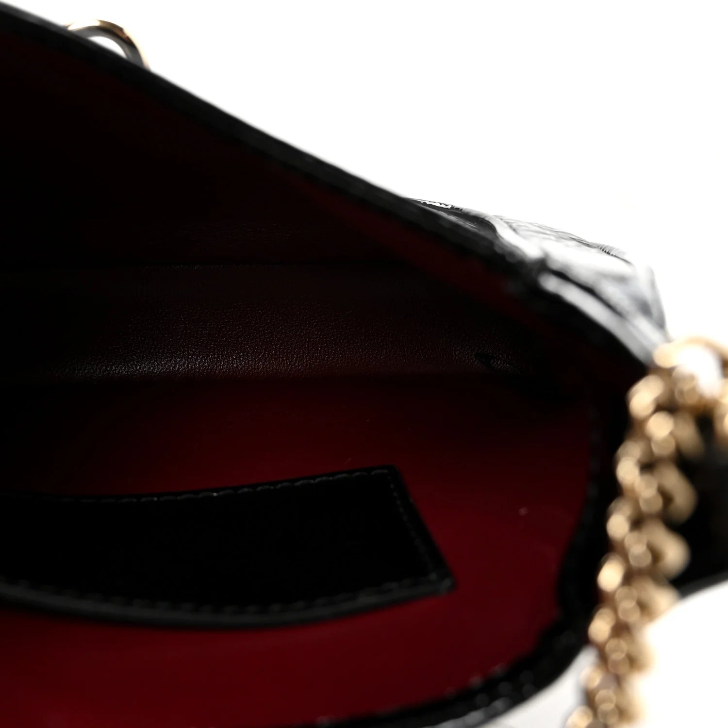 Crinkled Patent Mini Jackie Notte Bag Black