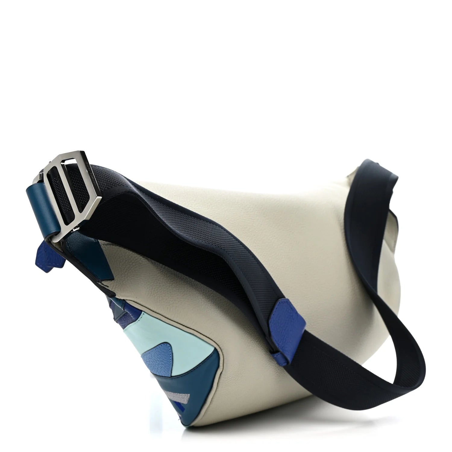 Togo Swift Endless Road Cityslide Belt Bag GM Gris Perle Bleu Electrique