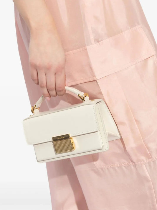WOMEN WHITE LEATHER BAG