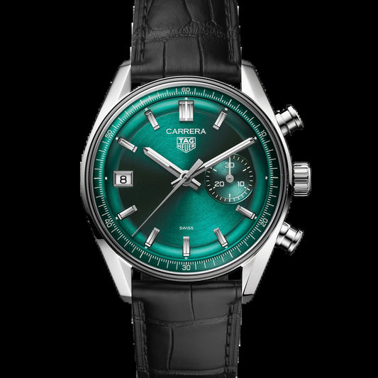 Unworn  Carrera Chronograph, Stainless Steel, 39Mm, Ref# CBS2211.FC6545, Box & Papers