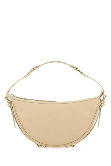 CREAM LEATHER GIB SHOULDER BAG