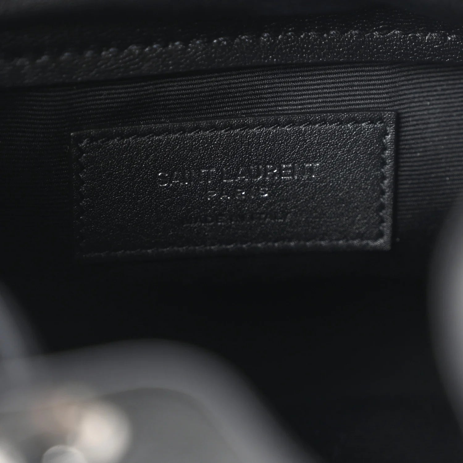 Smooth Calfskin Studded Small Bahia Drawstring Bucket Bag Black