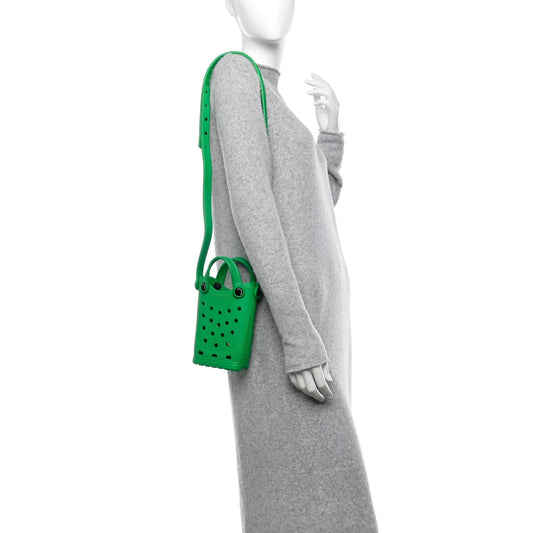 X CROCS Rubber Phone Holder with Strap Green