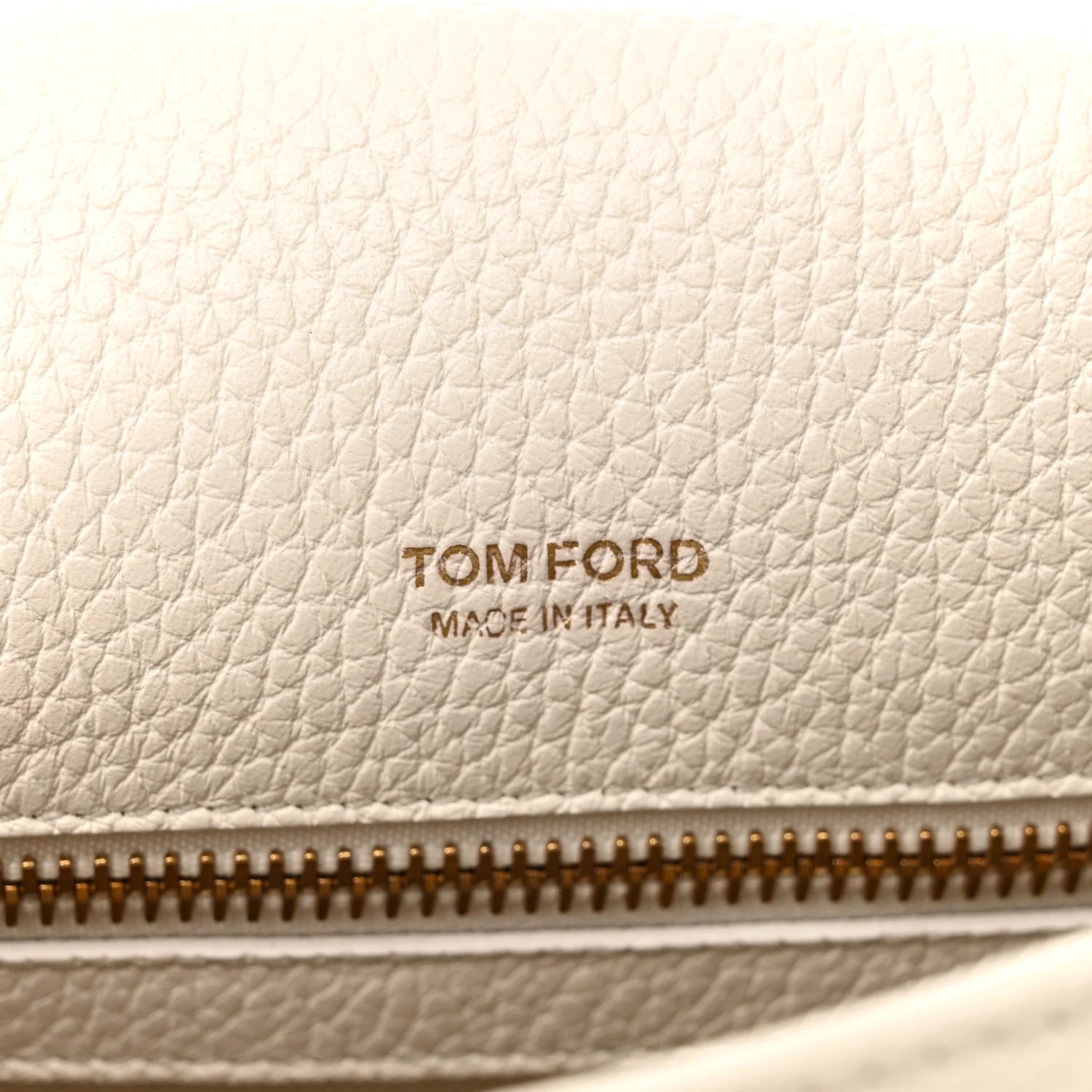 Grained Calfskin Large T Clasp Tara Crossbody Bag White