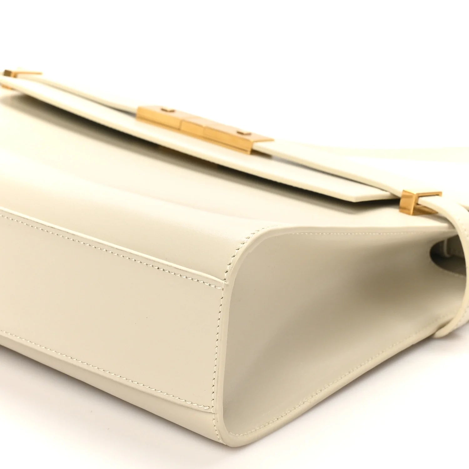 Smooth Calfskin Manhattan Shoulder Bag Crema Soft