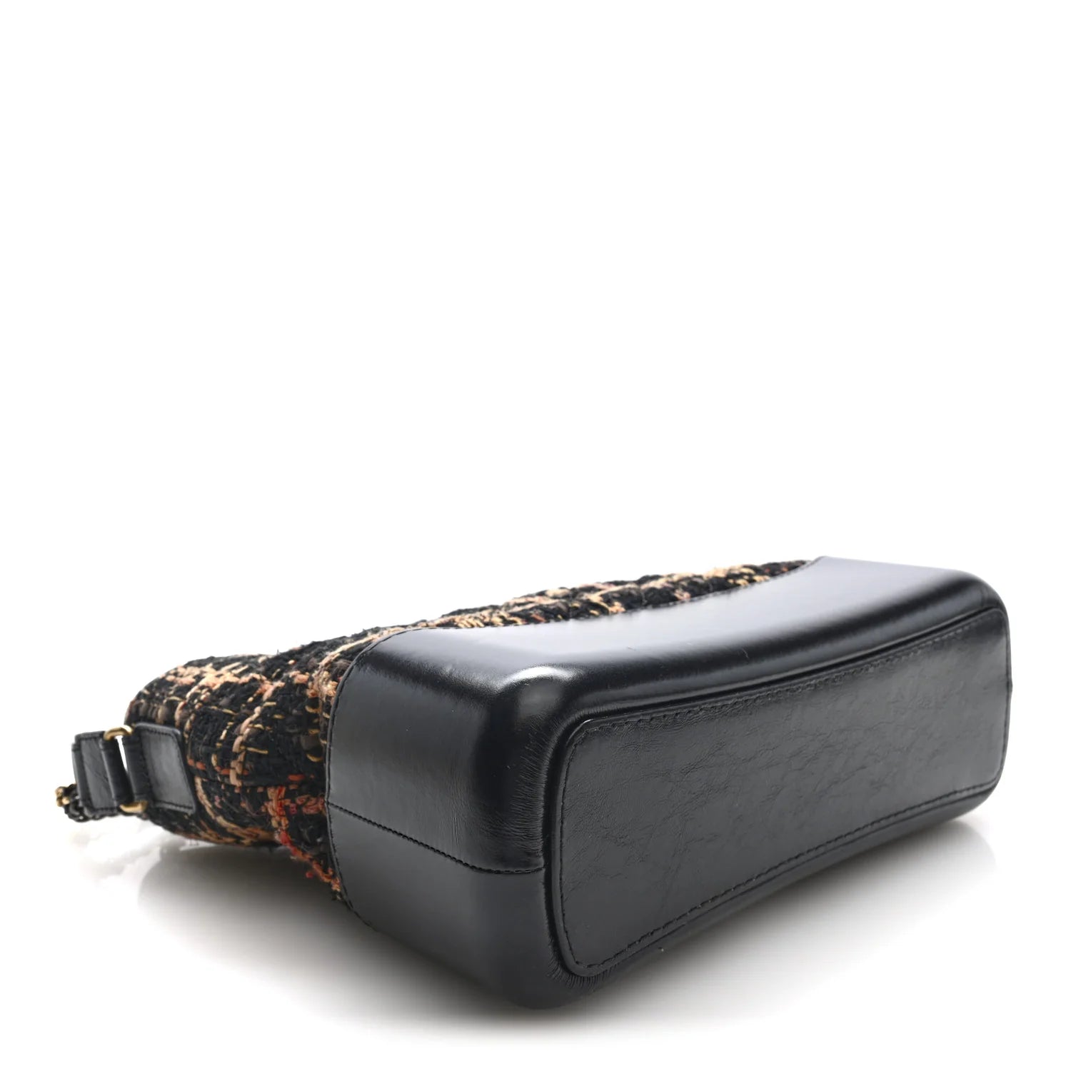 Tweed Calfskin Medium Gabrielle Hobo Black Brown