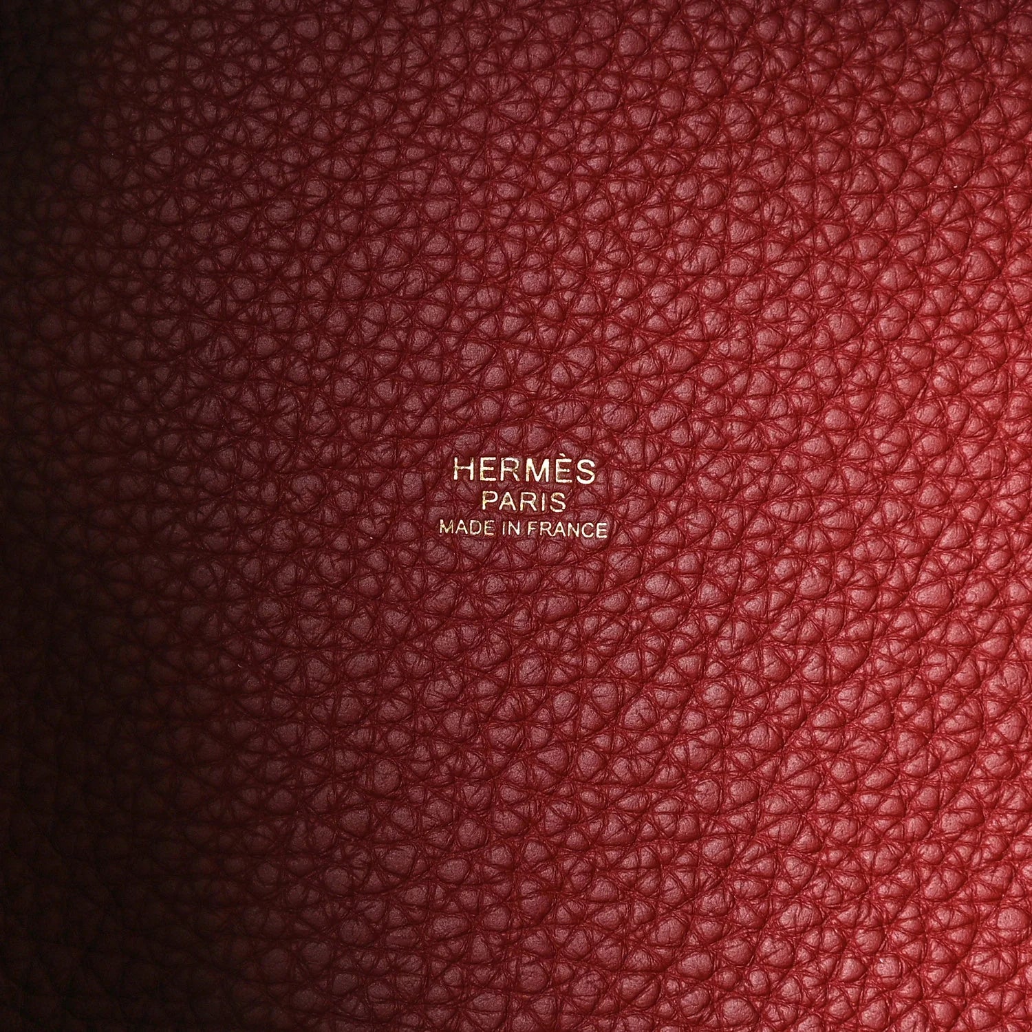 Taurillon Clemence Picotin Lock 22 MM Rouge H