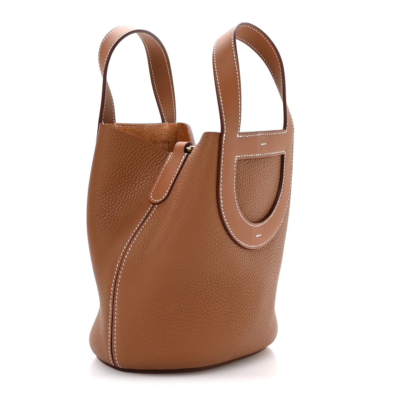 Taurillon Clemence Swift In-The-Loop 18 Bag Gold
