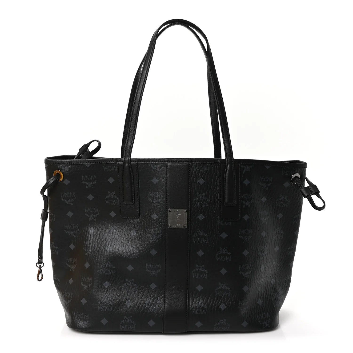 Visetos Medium Liz Reversible Shopper Tote Black