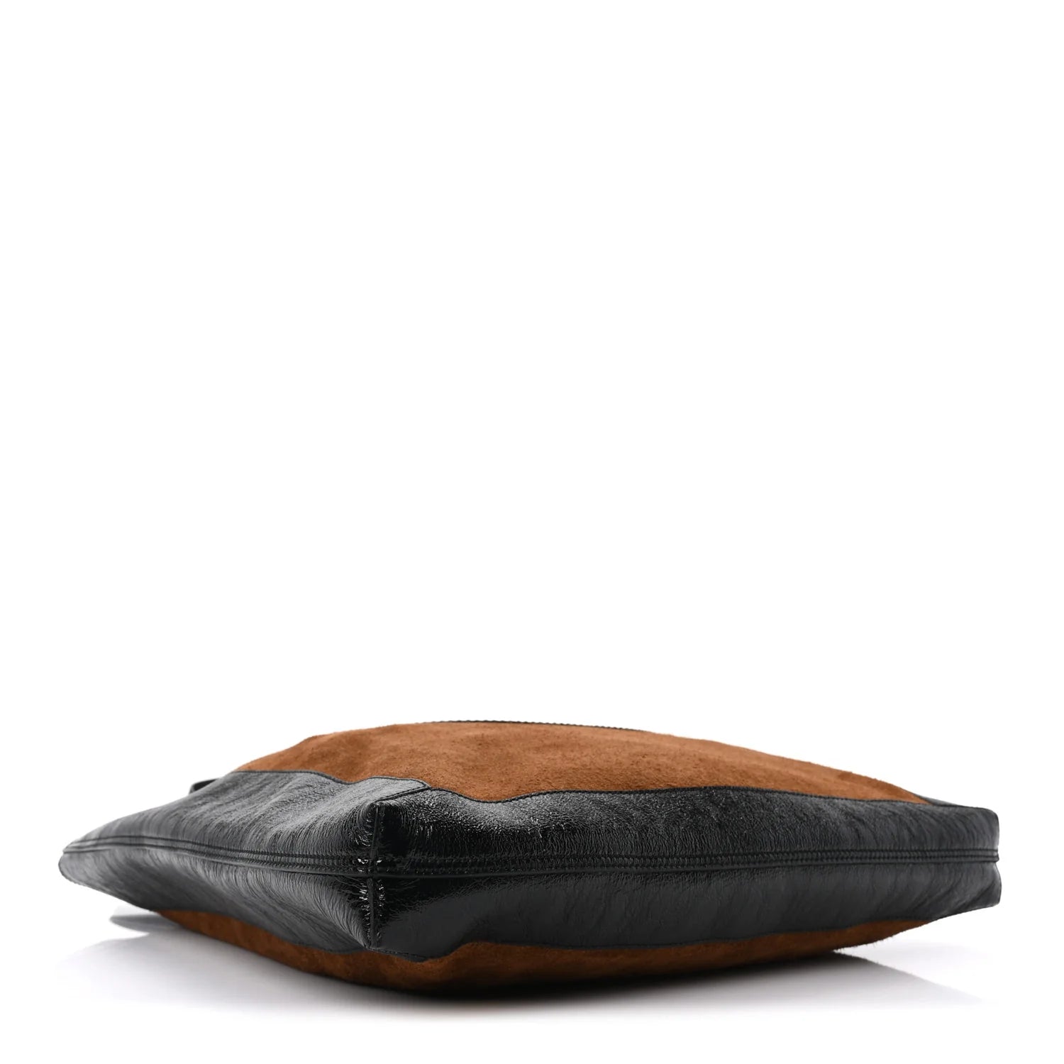 Suede Large Ophidia Vertical Shopping Tote Chestnut