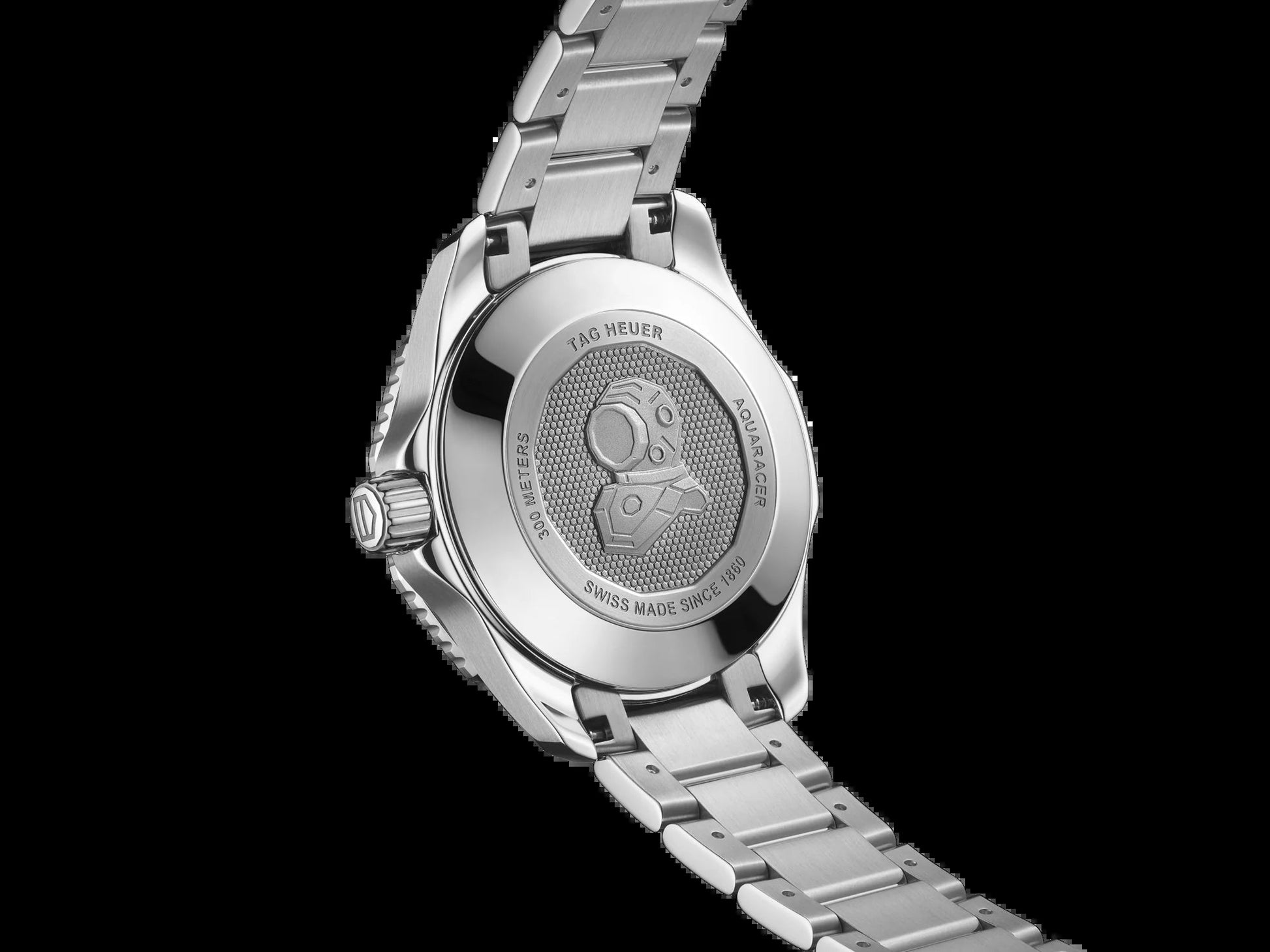 Unworn  Aquaracer Professional 300 Date, Stainless Steel Set with Diamonds, Ref# WBP231M.BA0618, Box & Papers