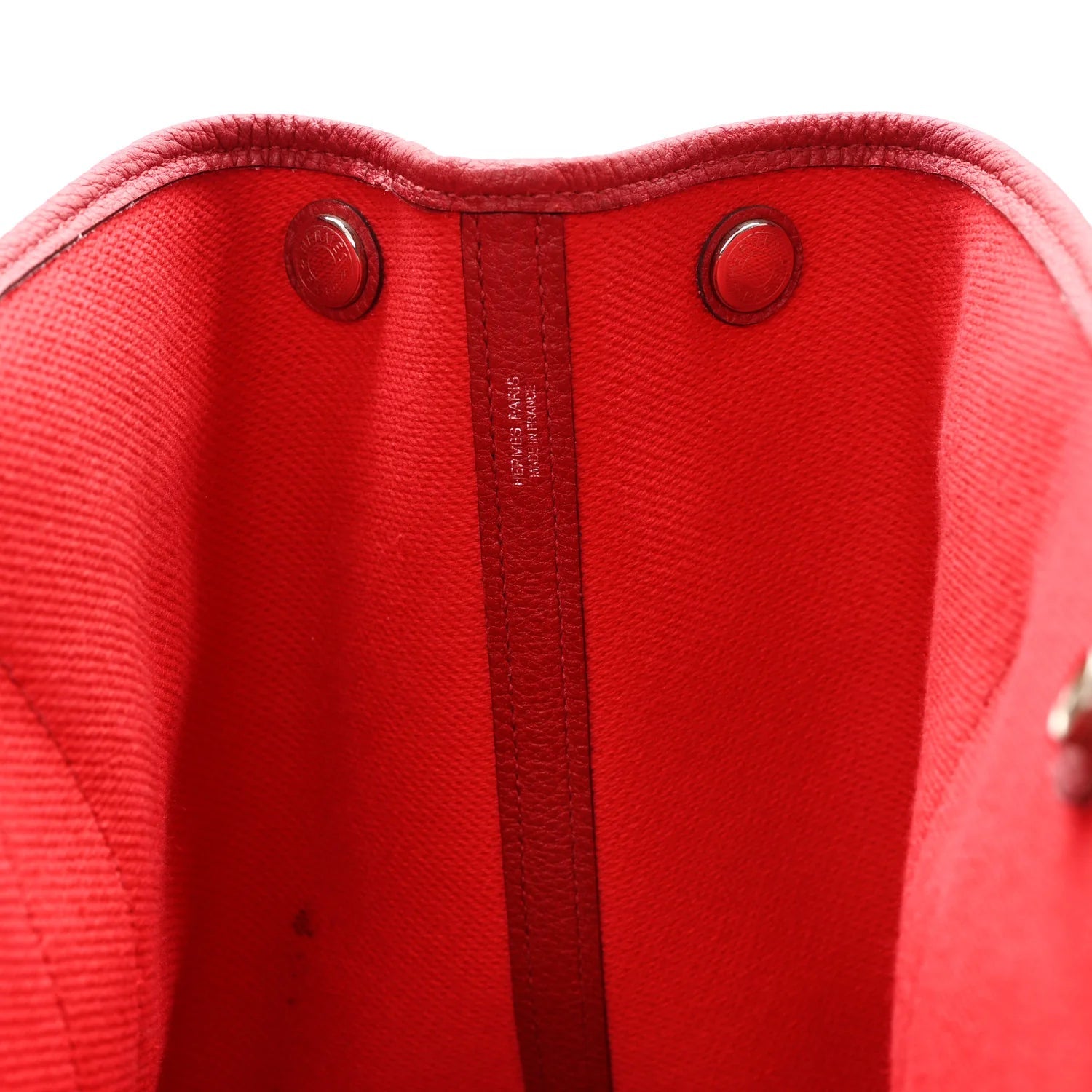 Twill H Negonda Garden Party Tote 36 MM Ecru Rouge Piment