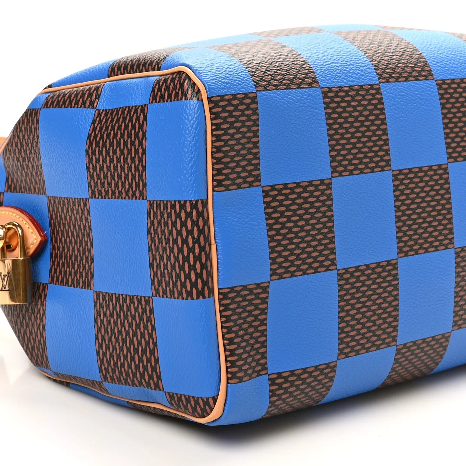 Damier Pop Speedy Bandouliere 25 Blue
