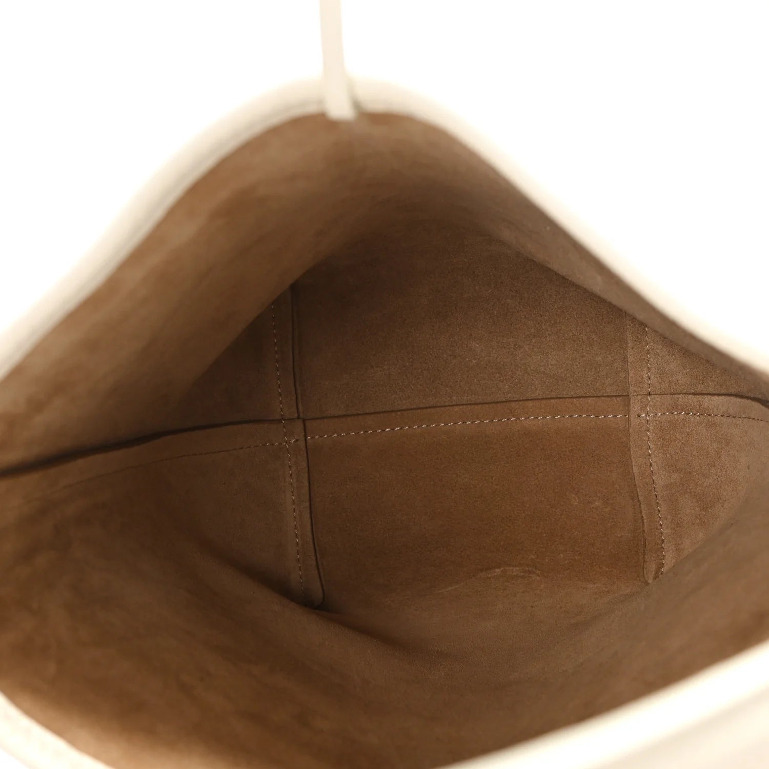 Grained Calfskin Small N/S Park Tote Ivory