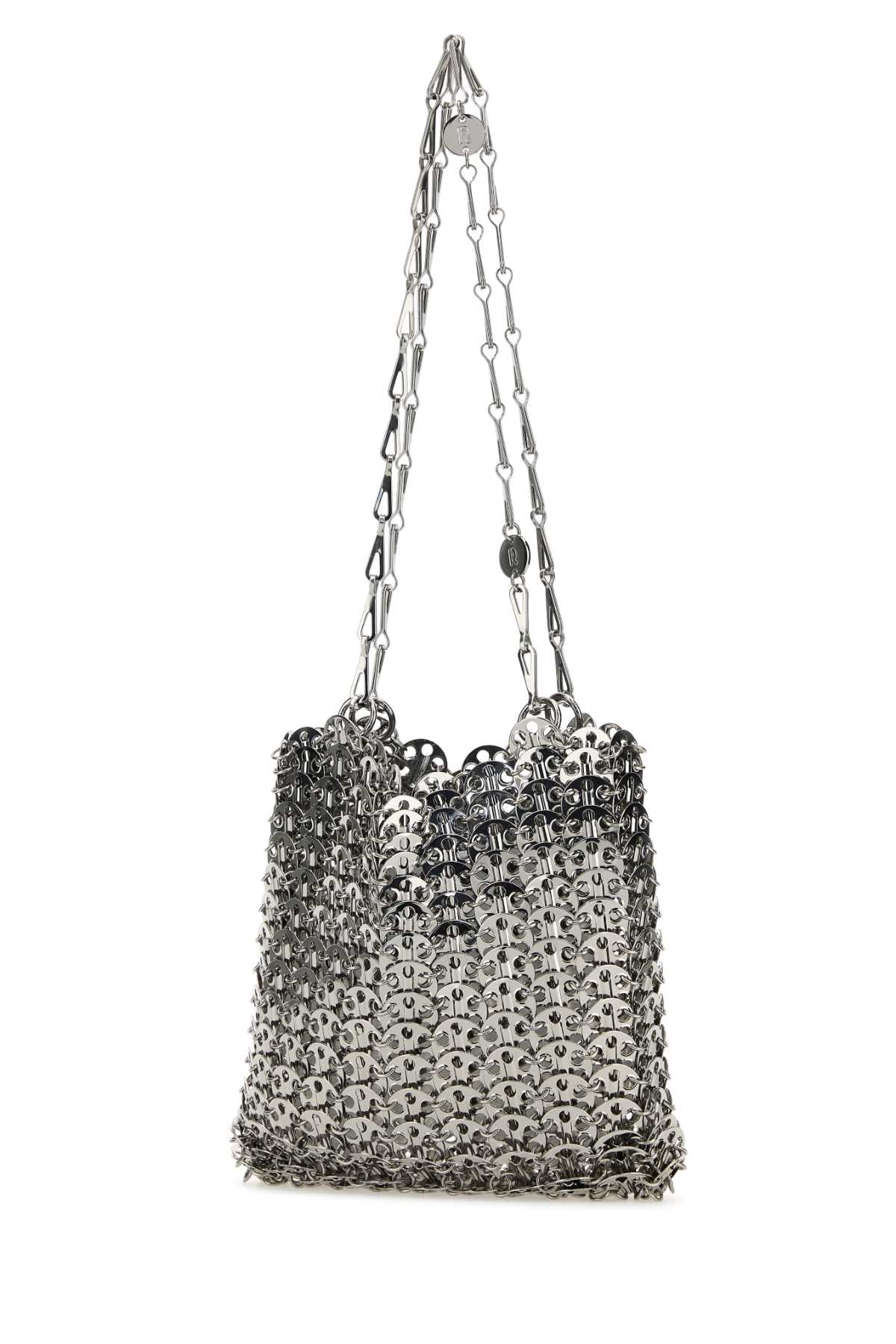 SILVER METAL CHAIN 1969 SHOULDER BAG