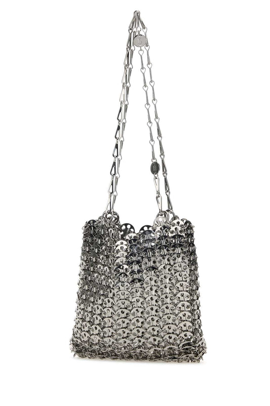 SILVER METAL CHAIN 1969 SHOULDER BAG