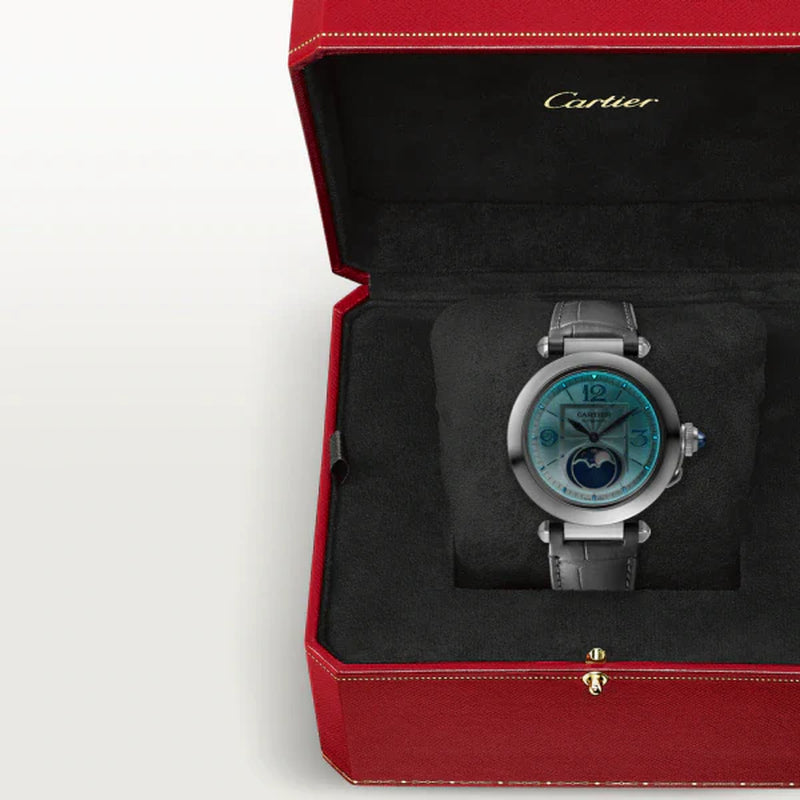 Unworn  Pasha De  Moonphase, Stainless Steel, 41Mm, Ref# WSPA0030, Box and Papers