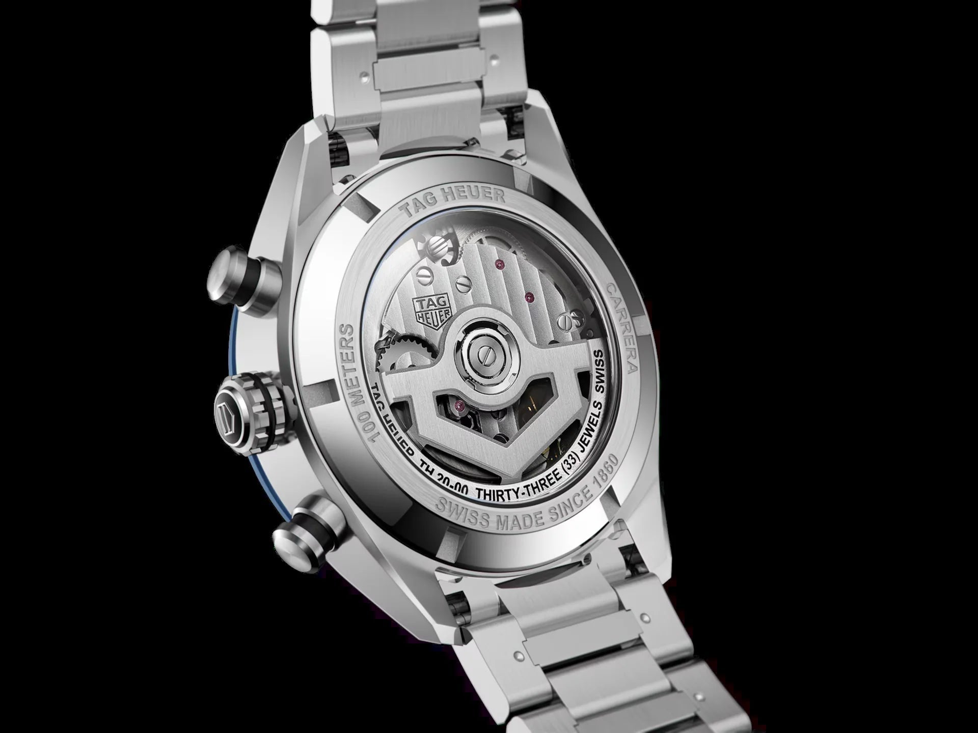 Unworn  Carrera Chronograph, Stainless Steel and Ceramic, 44Mm, Ref# CBN2A1A.BA0643, Box & Papers