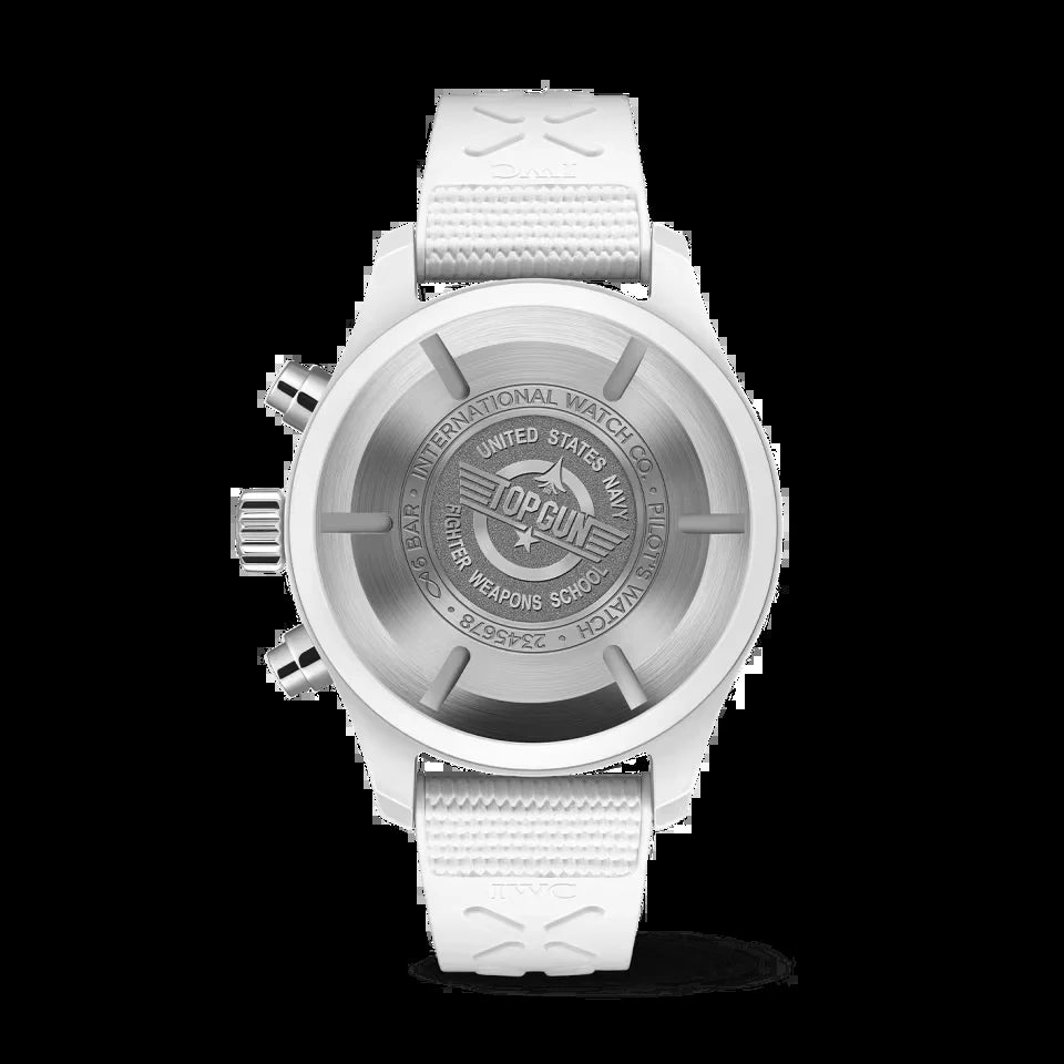 Unworn  Pilot’S Watch Chronograph TOP GUN Edition “Lake Tahoe”, Ceramic, Titanium, 44,5Mm, Ref# IW389105, Box and Papers