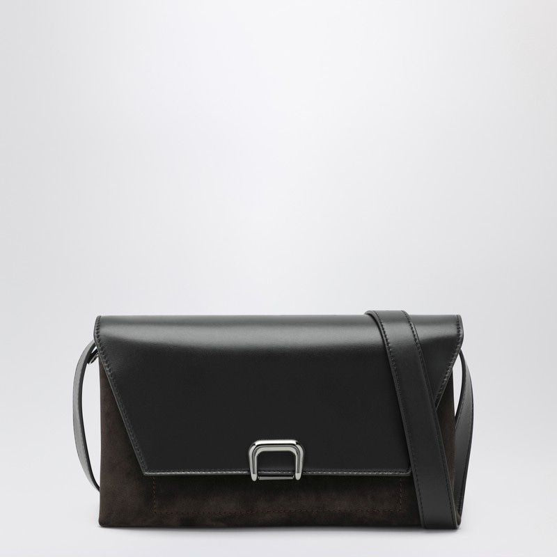 SARTORIAL BROWN SUEDE and CALF LEATHER BAG