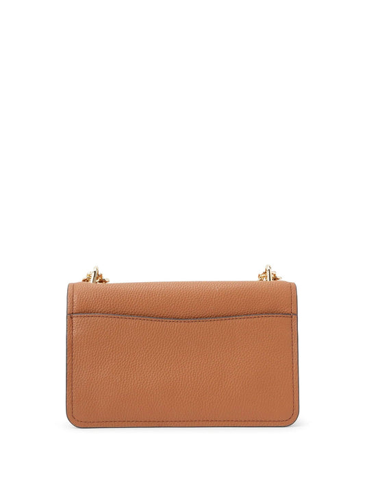 CLAIRE LARGE CONVERTIBLE SHOULDER BAG in PEBBLED LEATHER