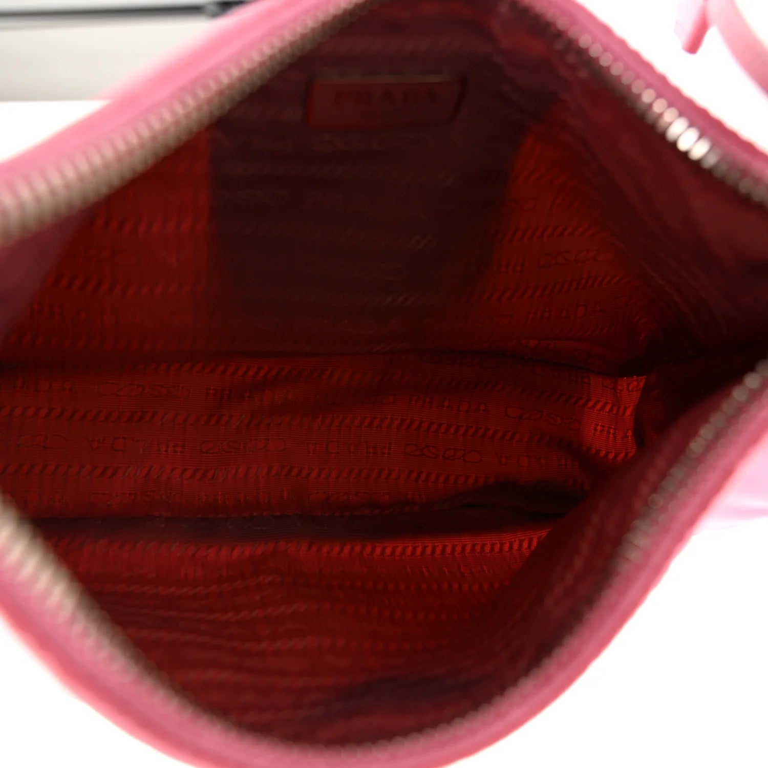 Tessuto Nylon Saffiano Mini Re-Edition 2005 Bag Begonia