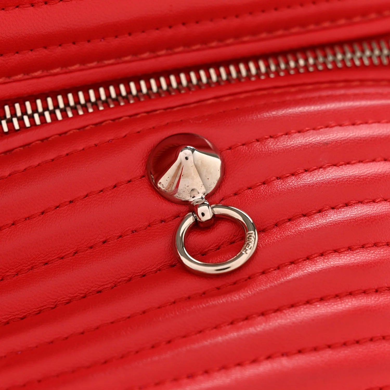 Shiny Nappa Trapuntata Mini Backpack Papavero