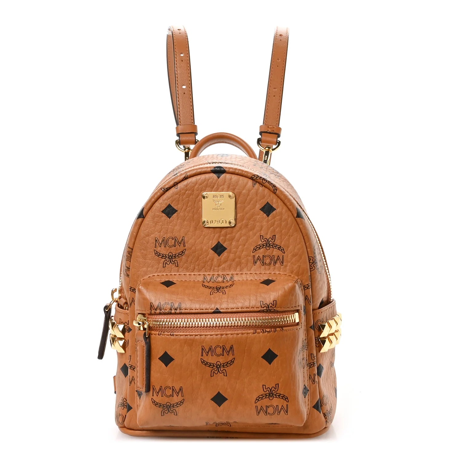 Visetos Side Stud X-Mini Stark Backpack Cognac