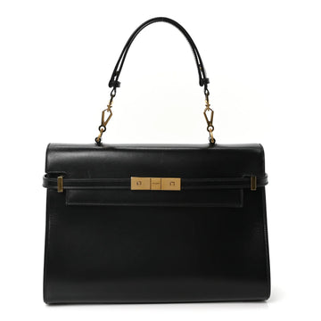 Smooth Calfskin Manhattan Top Handle Black