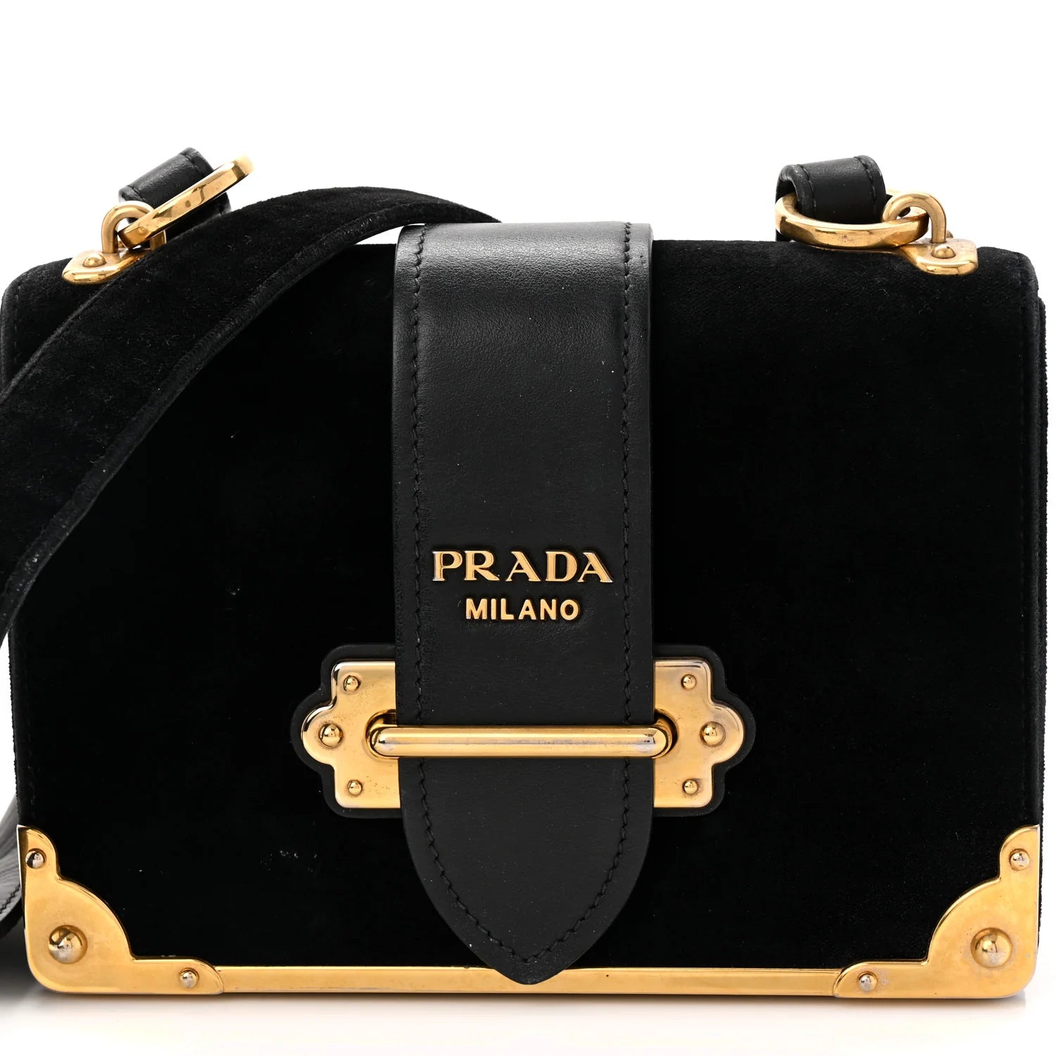 Velvet City Calfskin Cahier Bag Black