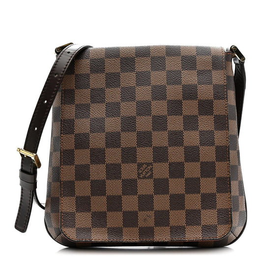 Damier Ebene Musette Salsa Long Strap