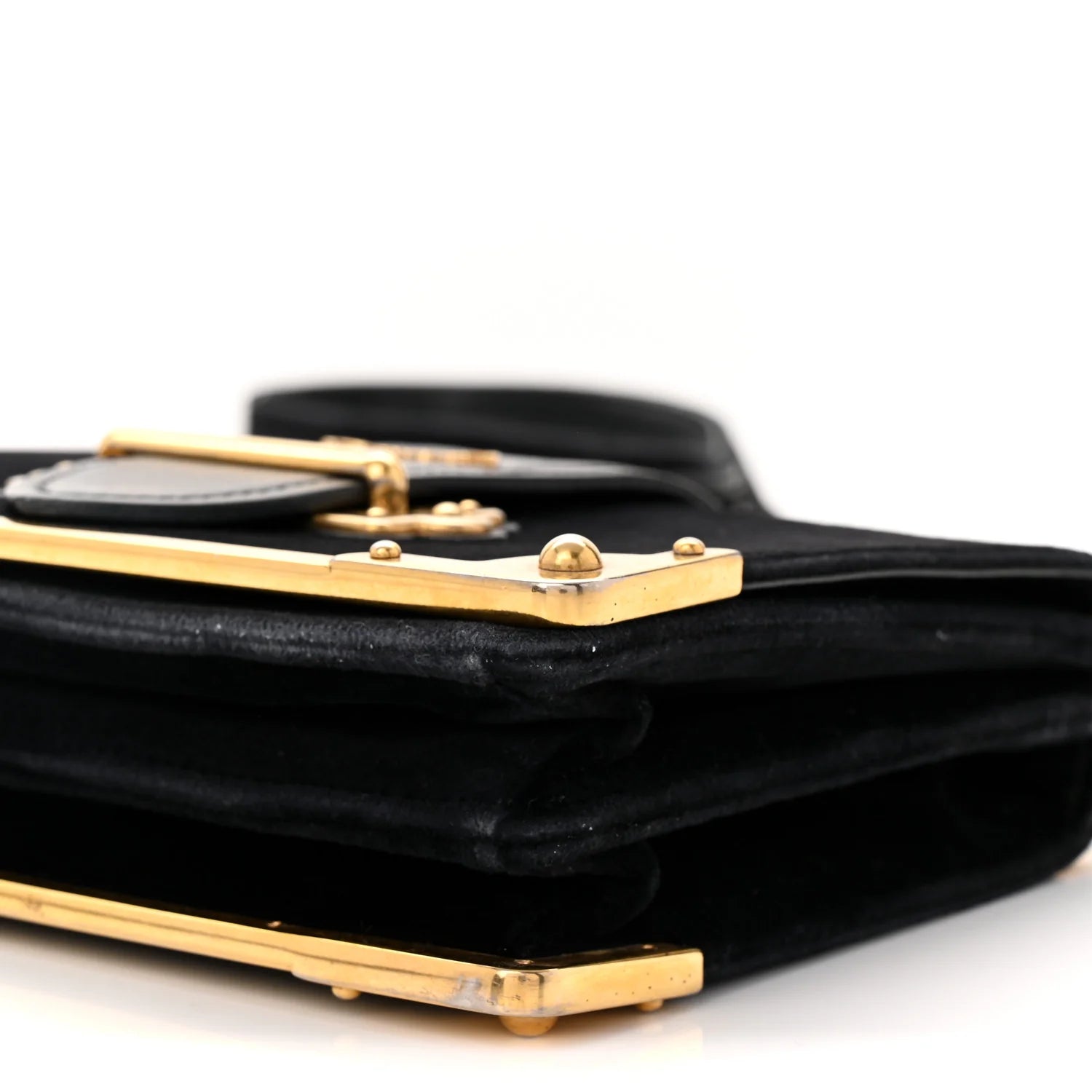 Velvet City Calfskin Cahier Bag Black