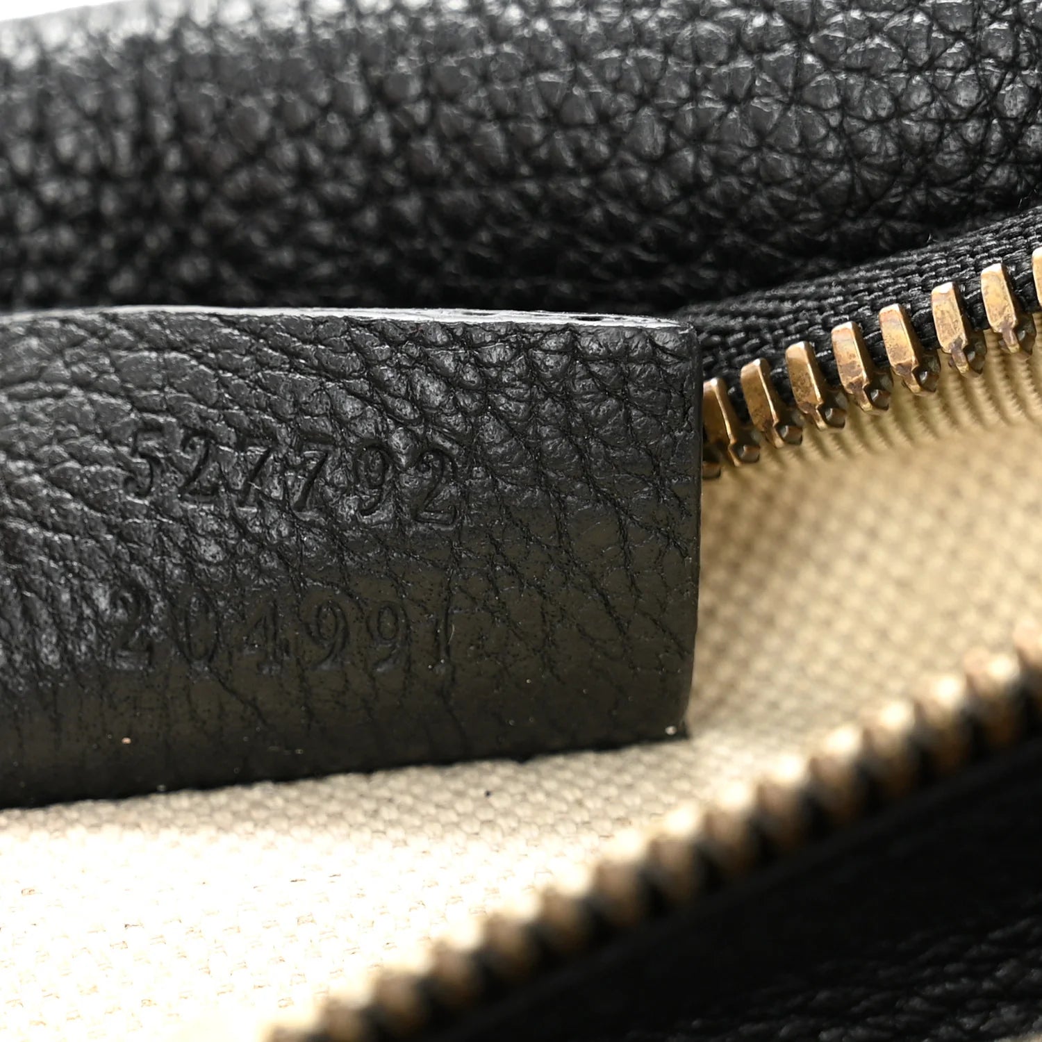 Grained Calfskin Small Logo Belt Bag Black