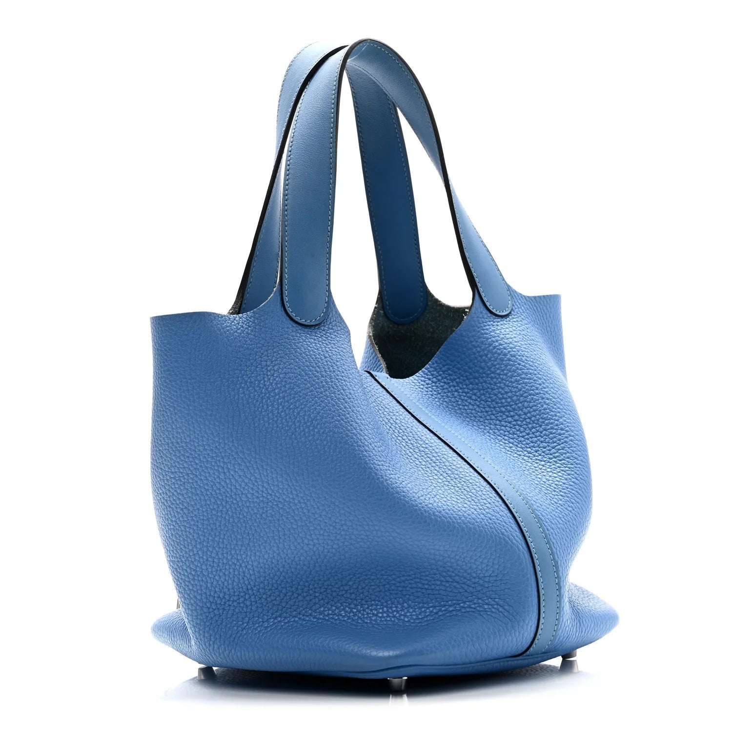 Taurillon Clemence Swift Picotin Lock 22 MM Bleu Paradis