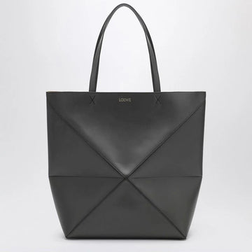 DARK GREY PUZZLE FOLD TOTE XL BAG