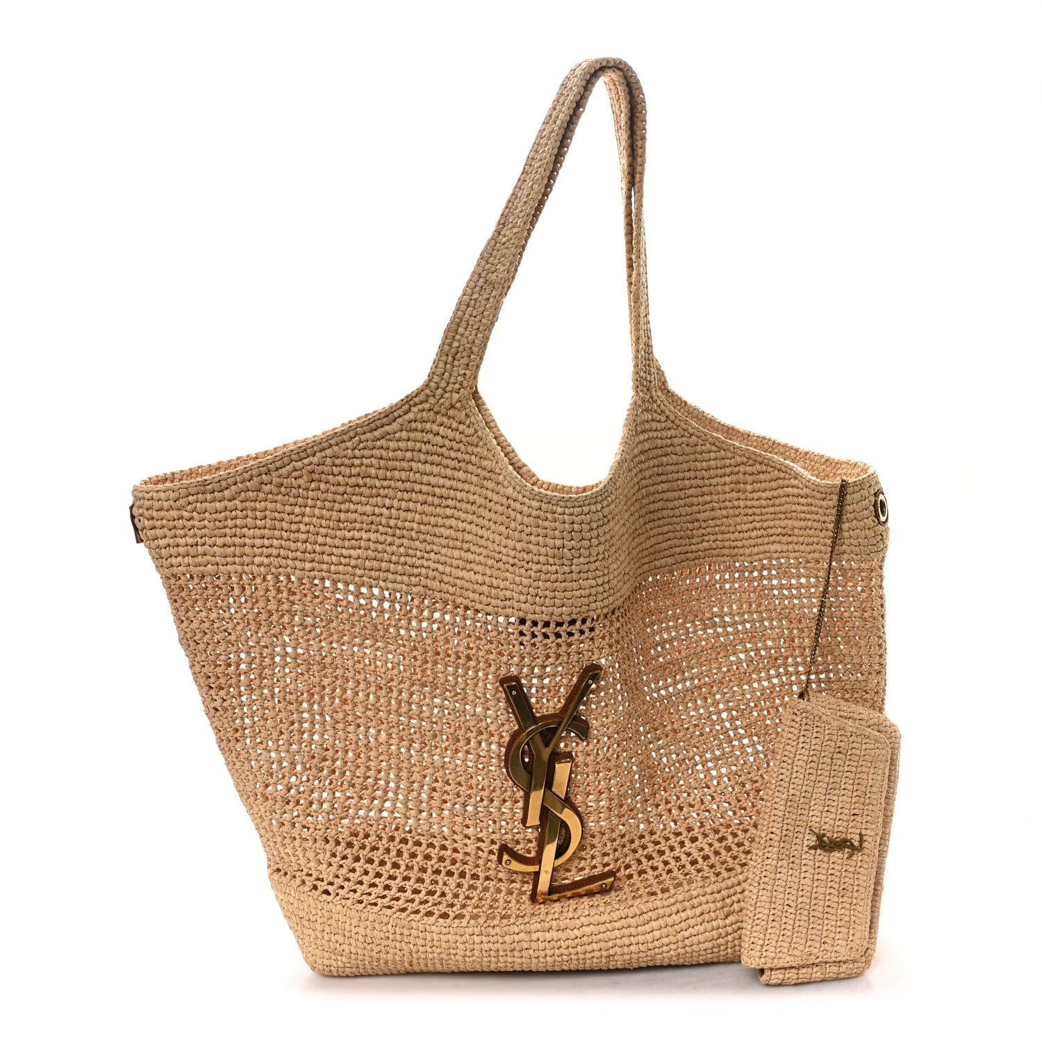 Raffia Icare Shopping Tote Natural